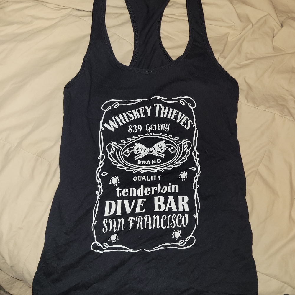 Black tank top